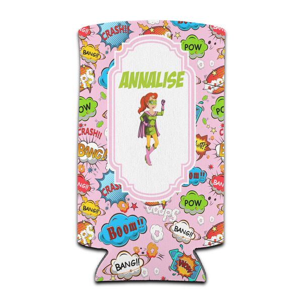 Woman Superhero 12oz Tall Can Sleeve - Set of 4 - FRONT