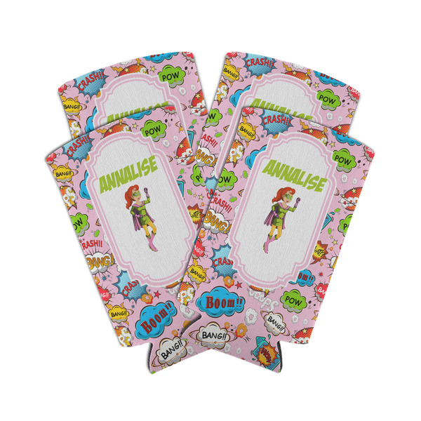 Woman Superhero 12oz Tall Can Sleeve - Set of 4 - MAIN