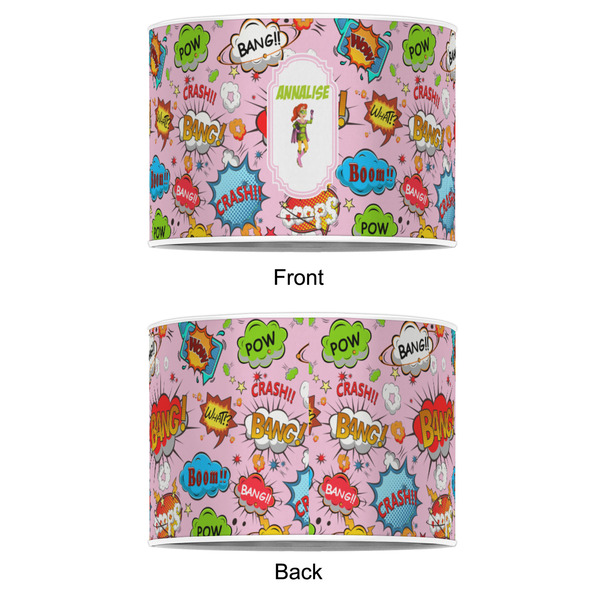 Woman Superhero 16" Drum Lampshade - APPROVAL (Poly Film)