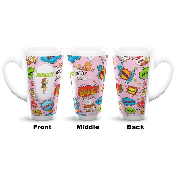 Woman Superhero 16 Oz Latte Mug - Approval