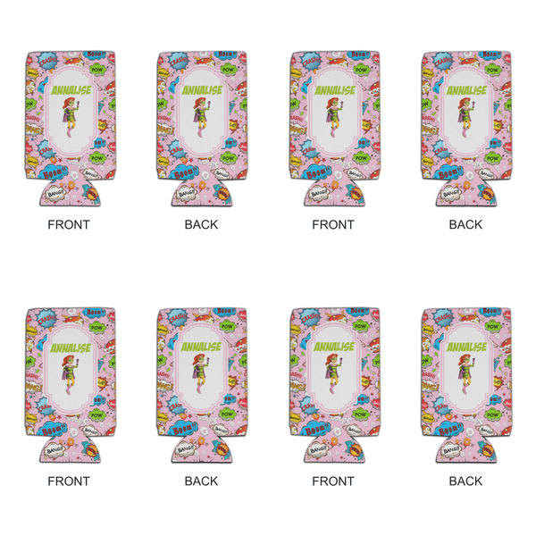 Woman Superhero 16oz Can Sleeve - Set of 4 - APPROVAL