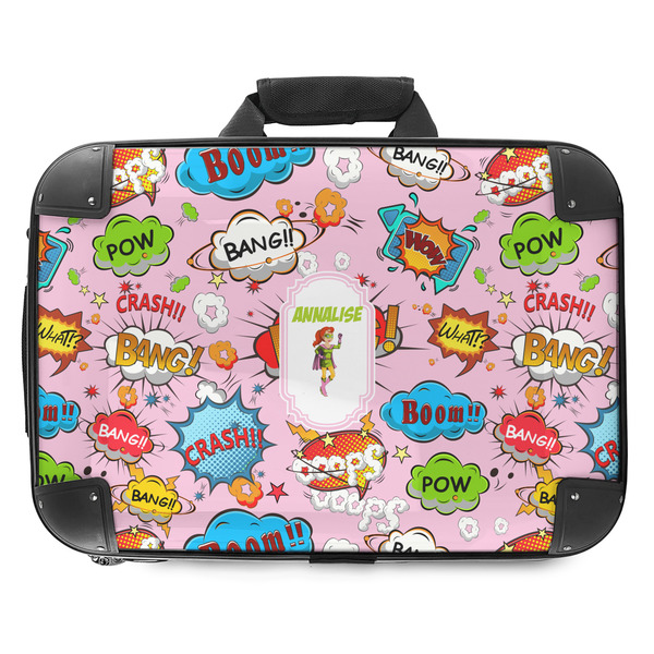 Custom Woman Superhero Hard Shell Briefcase - 18" (Personalized)