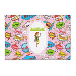 Woman Superhero Patio Rug (Personalized)