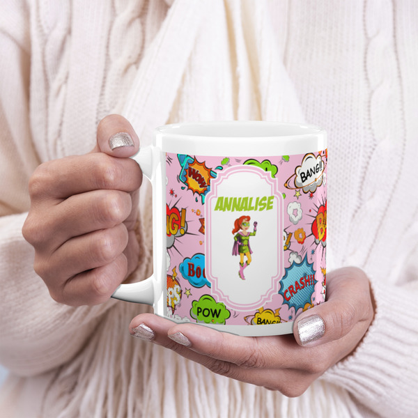 Woman Superhero 20oz Coffee Mug - LIFESTYLE