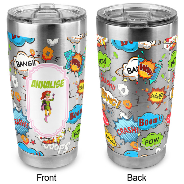 Woman Superhero 20oz SS Tumbler - Full Print - Approval