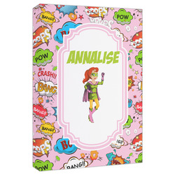 Woman Superhero Canvas Print - 20x30 (Personalized)