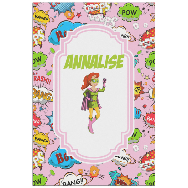 Custom Woman Superhero Poster - Matte - 24x36 (Personalized)