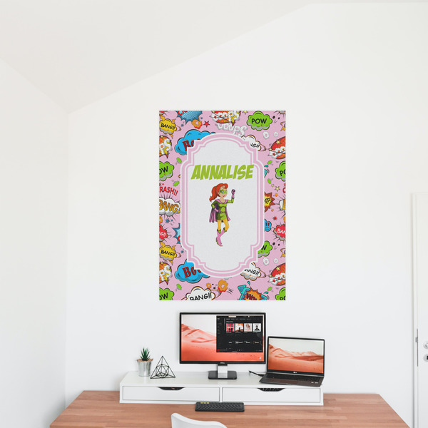 Woman Superhero 24x36 - Matte Poster - On the Wall