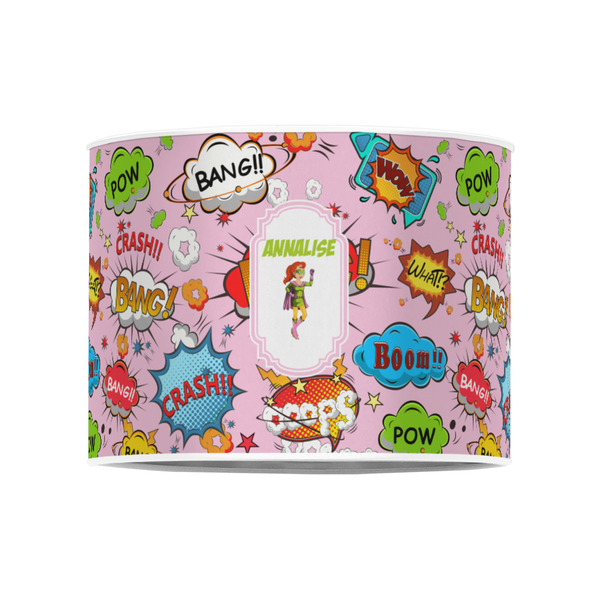 Woman Superhero 8" Drum Lampshade - FRONT (Poly Film)