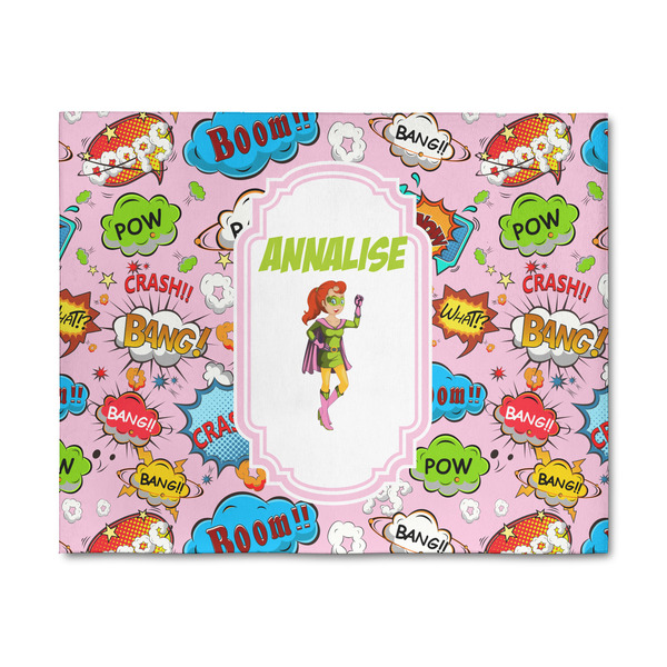 Custom Woman Superhero 8' x 10' Indoor Area Rug (Personalized)