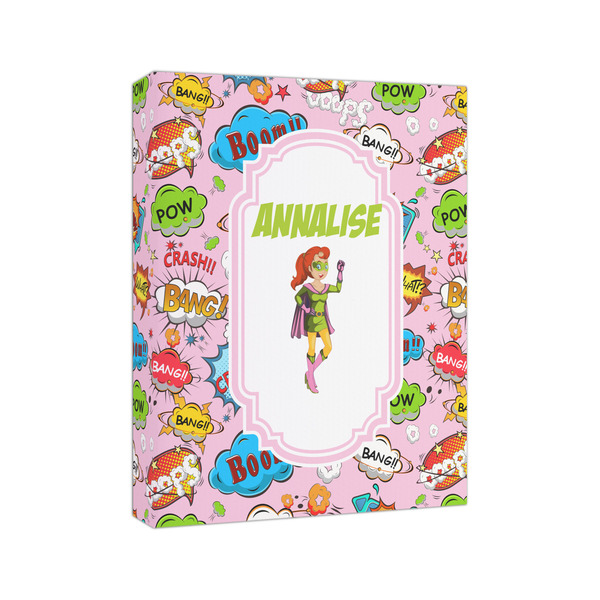 Woman Superhero 8x10 - Canvas Print - Angled View