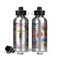 Woman Superhero Aluminum Water Bottle - Front and Back