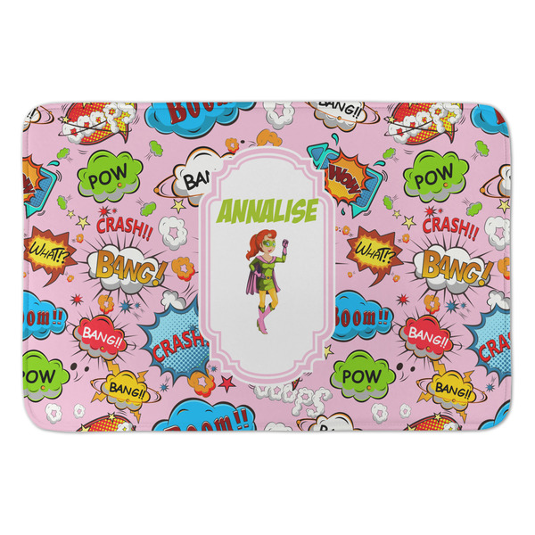 Custom Woman Superhero Anti-Fatigue Kitchen Mat (Personalized)