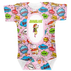 Woman Superhero Baby Bodysuit 3-6 (Personalized)