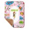 Woman Superhero Sherpa Baby Blanket - 30" x 40" w/ Name or Text