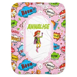 Woman Superhero Baby Swaddling Blanket (Personalized)