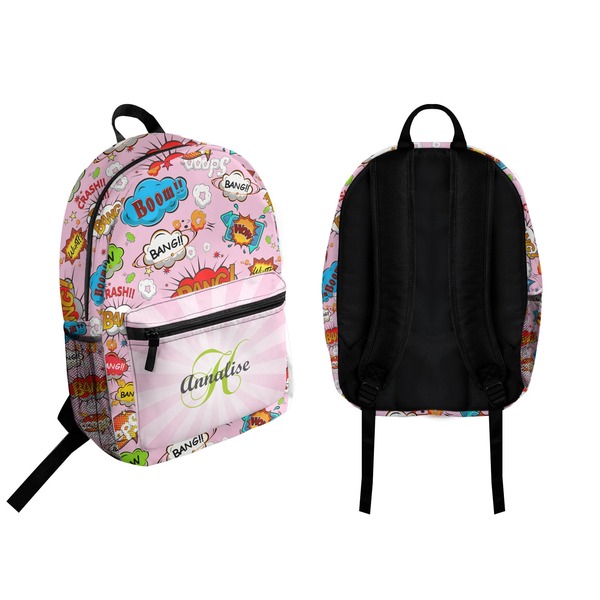 Woman Superhero Backpack front and back - Apvl