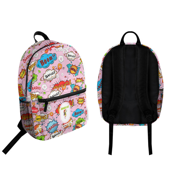Woman Superhero Backpack front and back - Apvl