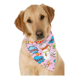 Woman Superhero Dog Bandana Scarf w/ Name or Text