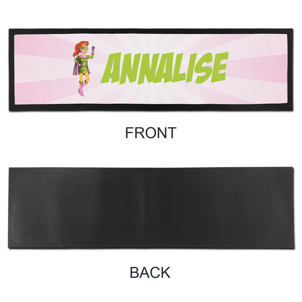 Woman Superhero Bar Mat - Large - APPROVAL