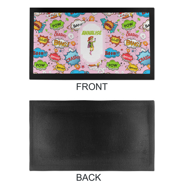 Woman Superhero Bar Mat - Small - APPROVAL