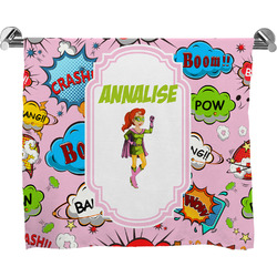 Woman Superhero Bath Towel (Personalized)