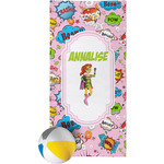 Woman Superhero Beach Towel (Personalized)