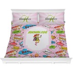 Woman Superhero Comforter Set - King (Personalized)