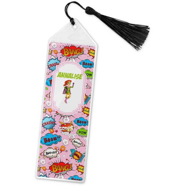 Custom Woman Superhero Book Mark w/Tassel (Personalized)