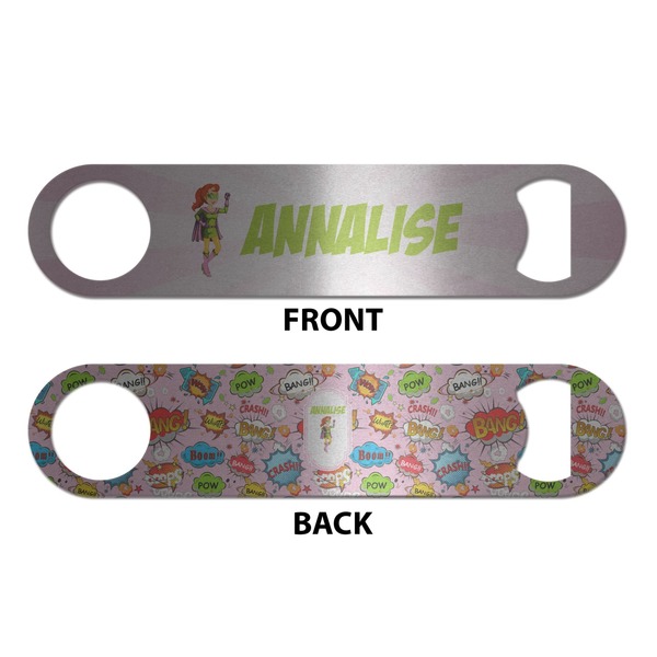 Woman Superhero Bottle Opener - Front & Back