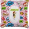 Woman Superhero Faux-Linen Throw Pillow 20" (Personalized)