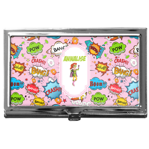 Custom Woman Superhero Business Card Case