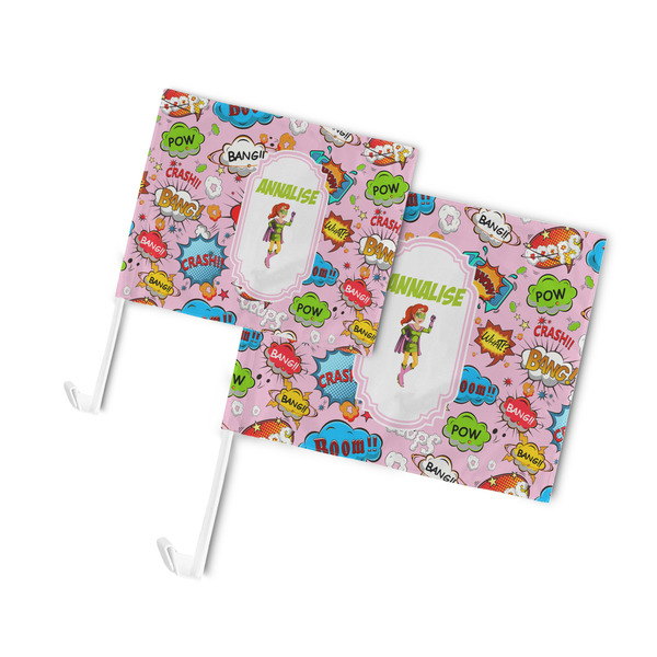 Woman Superhero Car Flags - PARENT MAIN (both sizes)