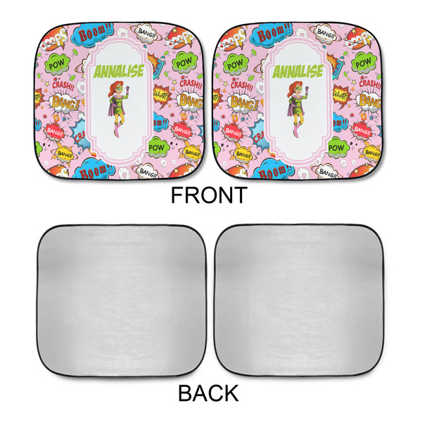 Woman Superhero Car Sun Shades - APPROVAL