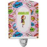 Woman Superhero Ceramic Night Light (Personalized)
