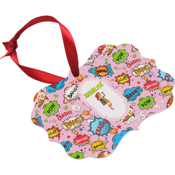 Woman Superhero Christmas Ornament