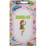 Woman Superhero Clipboard (Legal Size) (Personalized)