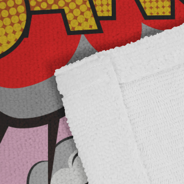 Woman Superhero Close up of Fabric