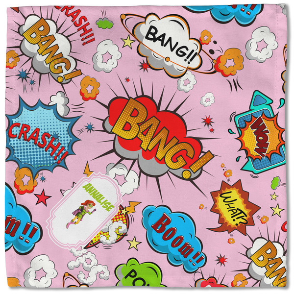 Woman Superhero Cloth Napkins - Personalized Lunch (Single Full Open)