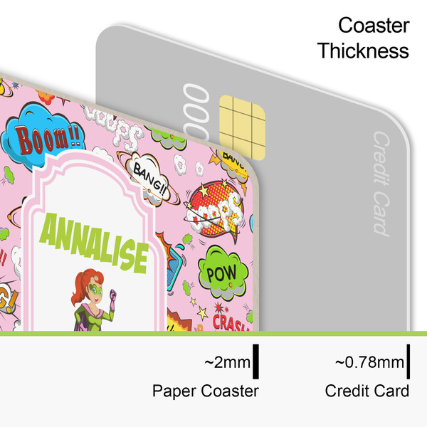 Woman Superhero Coaster Thickness