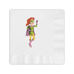 Woman Superhero Coined Cocktail Napkins