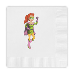 Woman Superhero Embossed Decorative Napkins