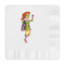 Woman Superhero Embossed Decorative Napkins