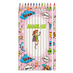 Woman Superhero Colored Pencils (Personalized)