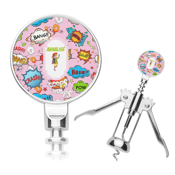 Custom Woman Superhero Corkscrew (Personalized)