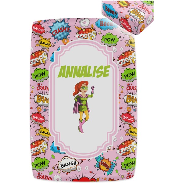 Woman Superhero Crib Fitted Sheet - Apvl