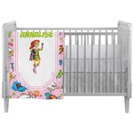 Woman Superhero Crib Comforter / Quilt (Personalized)