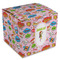 Woman Superhero Cube Favor Gift Box - Front/Main