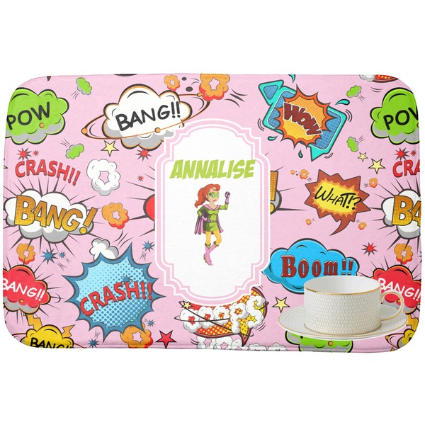 Woman Superhero Dish Drying Mat