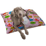Woman Superhero Dog Bed - Large w/ Name or Text